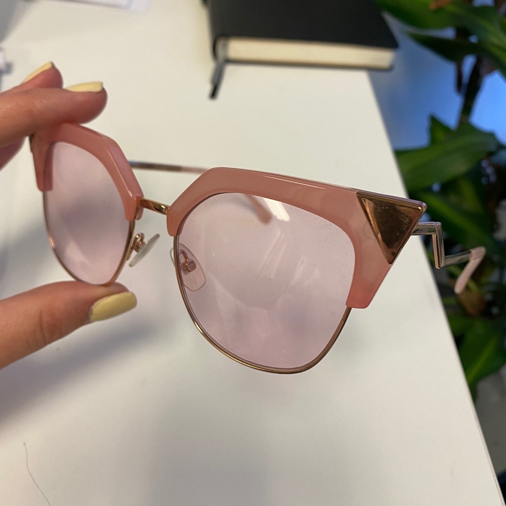 Fendi cat eye pink sunglasses